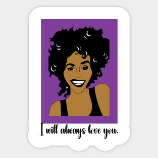 WHITNEY HOUSTON FAN ART!! Sticker